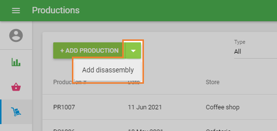 select ‘Add disassembly’
