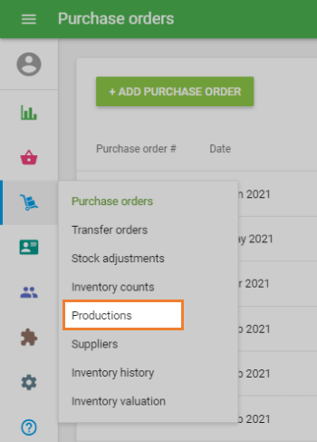 ‘Production’ section