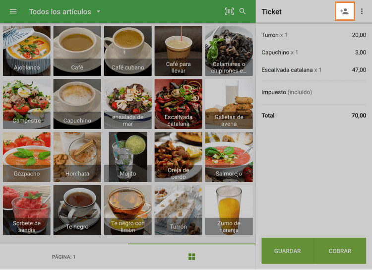 ícon ’Añadir cliente'