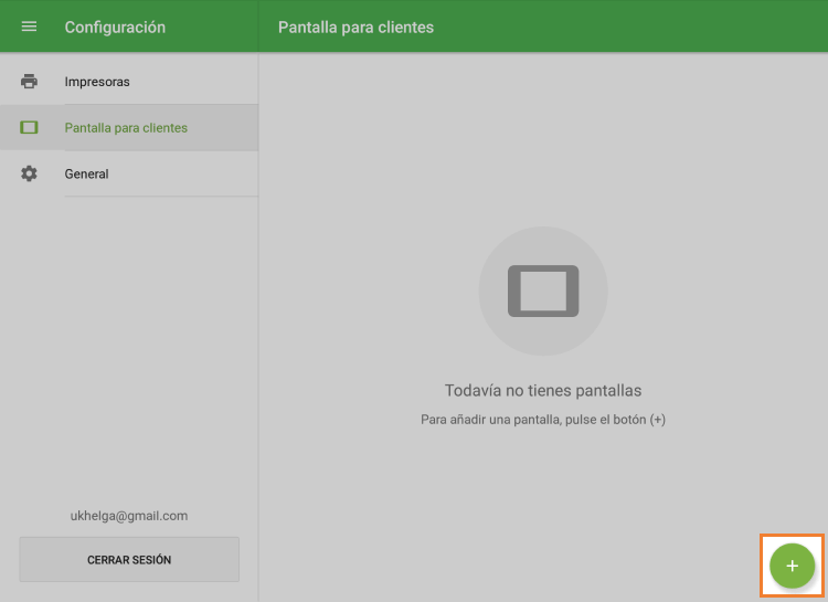 Pulse el botón ‘+’