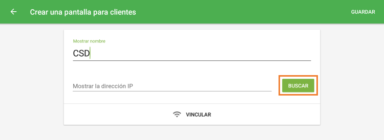 pulse el botón 'Buscar'