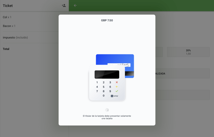 introducir o deslizar tarjeta