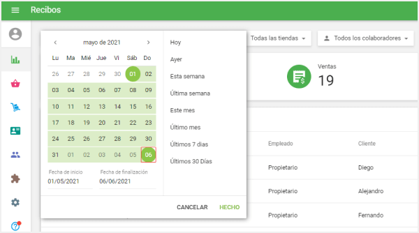 Seleccione el período