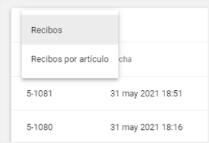 el tipo de exportación