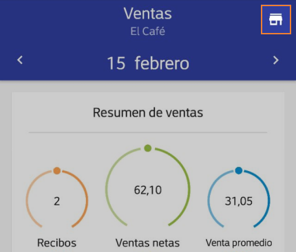haga clic en el icono 'Tienda'