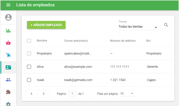 Seleccione el empleado