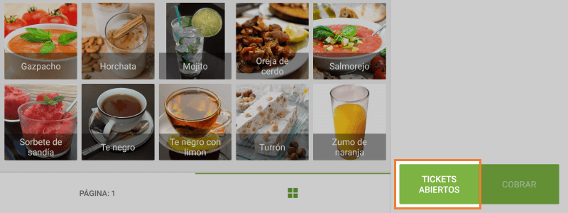 pulse 'Abrir tickets'