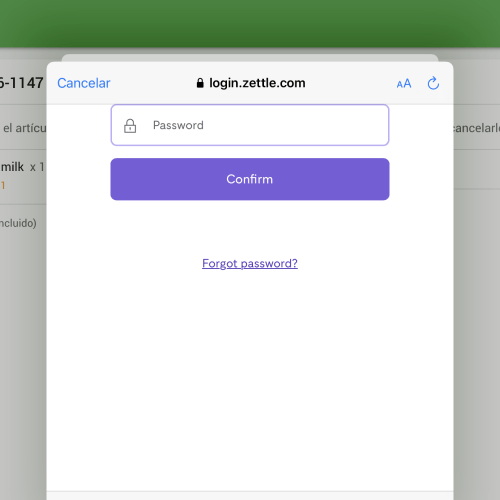 contraseña de la cuenta
