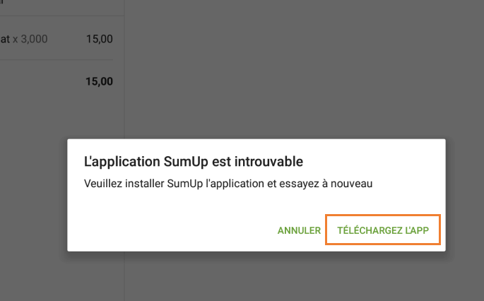 le bouton 'Télécharger l'application'