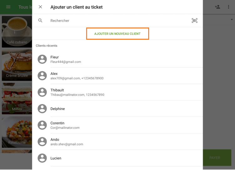 'Ajouter un nouveau client'