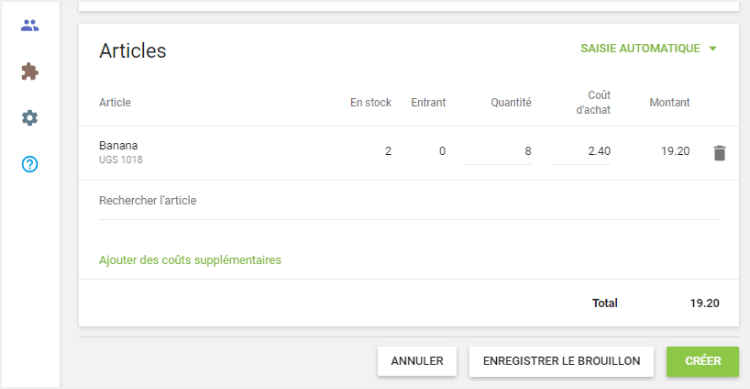 Le champ de quantité