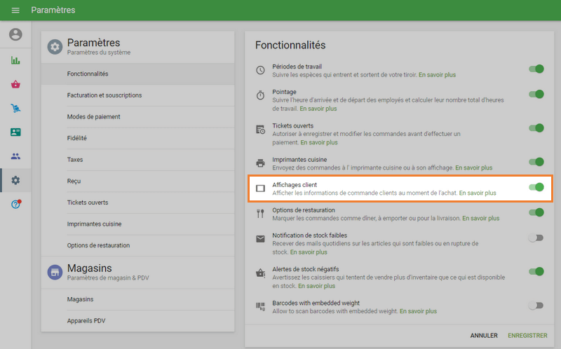 Activez l’utilisation de CDS