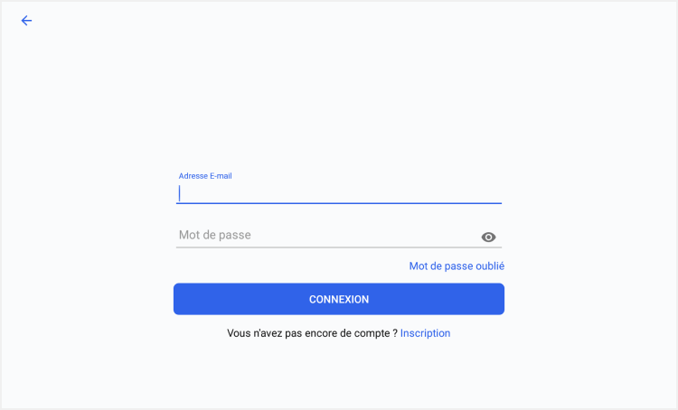 votre email et mot de passe