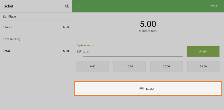 e mode de paiement SumUp