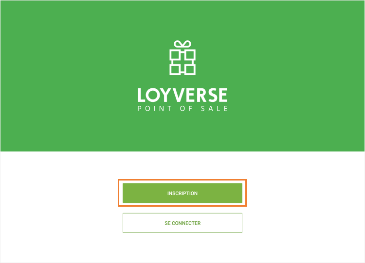 le bouton «Inscription»