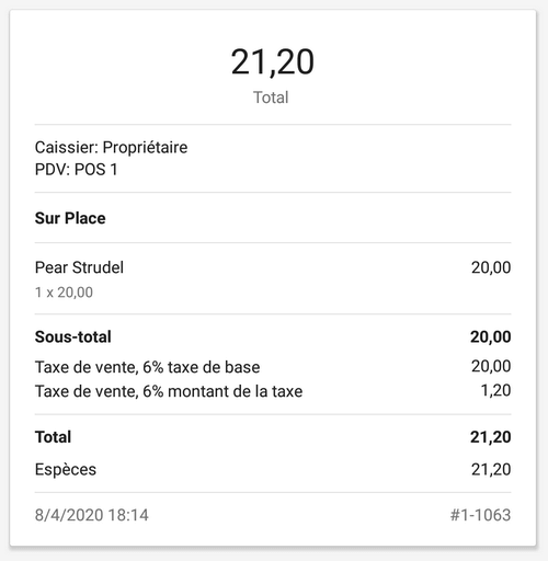 Taxe 'incluse dans le prix'