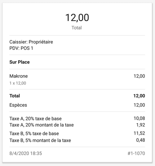 Taxes multiples 'incluse dans le prix'