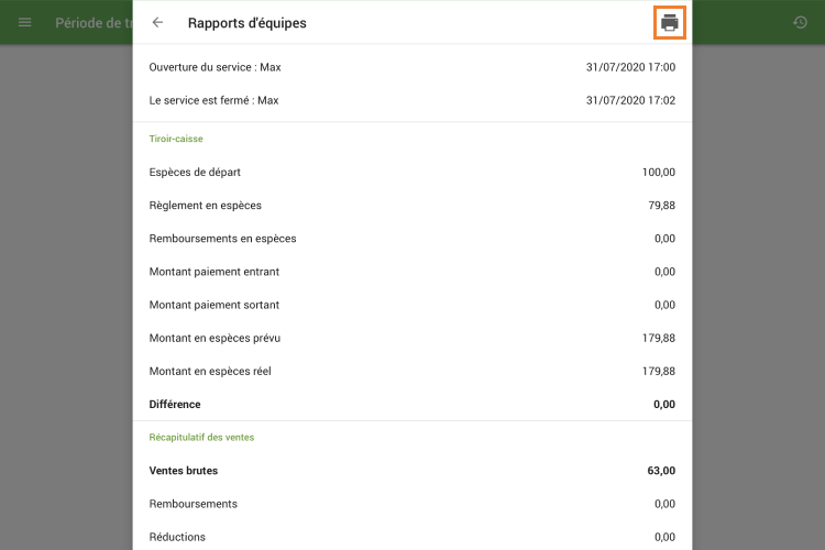 Icône ‘Imprimer’