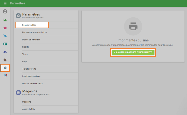 créer un groupe d’imprimante