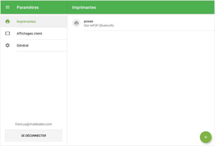 sélectionnez l’imprimante