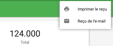 Imprimer ou envoyer un reçu