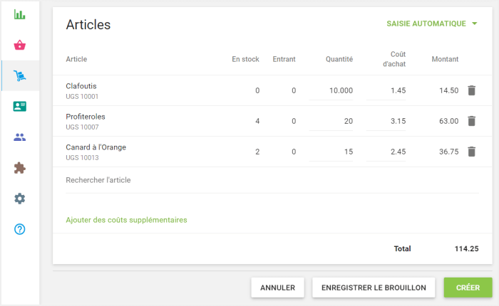 Cliquez sur le bouton ‘Créer’
