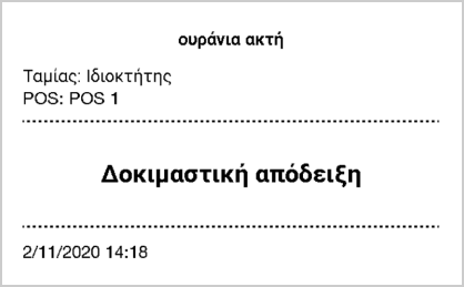 απόδειξη δοκιμής