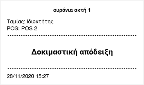 απόδειξη δοκιμής