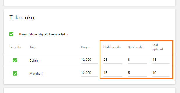 stok barang komposit