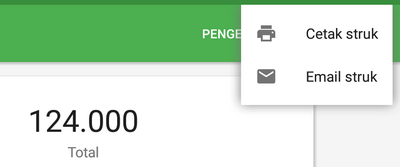 Cetak atau kirim tanda terima