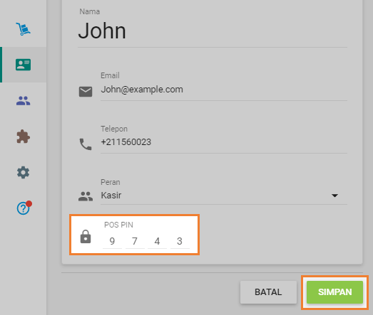 Setelah anda membuat PIN