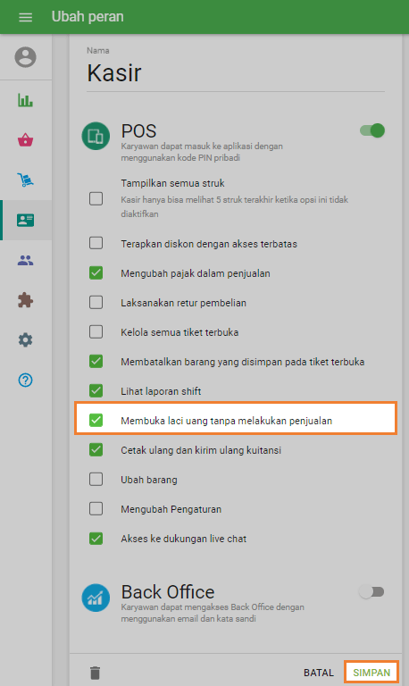‘Buka laci uang tanpa melakukan penjualan’