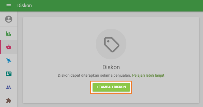 tombol '+ Tambahkan diskon'