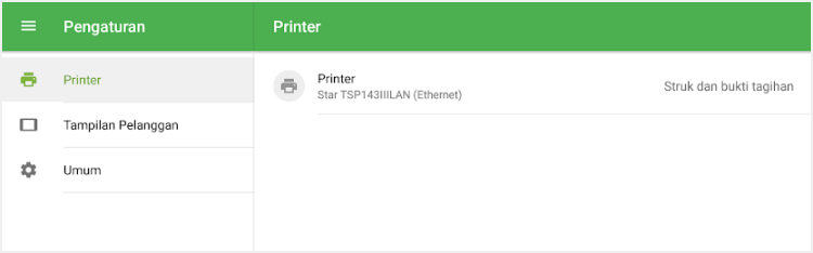 Printer Anda ada dalam daftar
