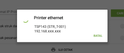 Pilih printer yang akan anda gunakan