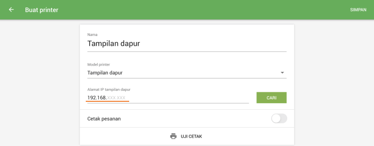 masukkan IP secara manual