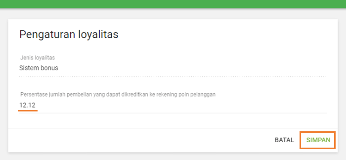 Pengaturan loyalitas