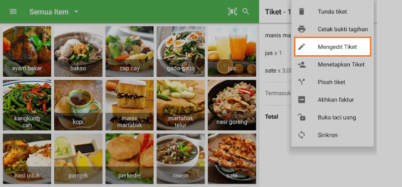 kelola tiket terbuka