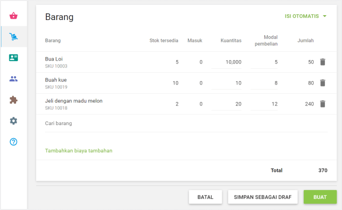 'Buat' atau 'simpan sebagai draf'