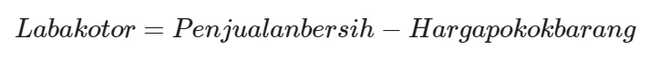 Laba kotor formula