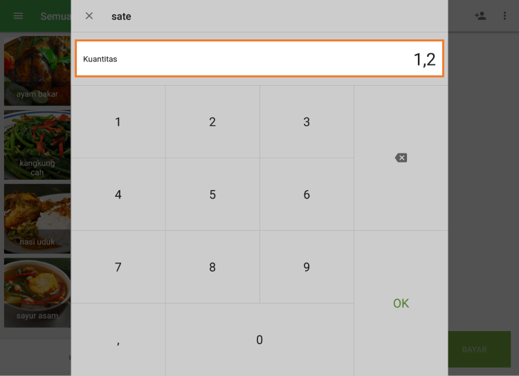 berat sebenarnya dari item tersebut