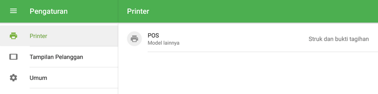 Printer Anda dalam daftar