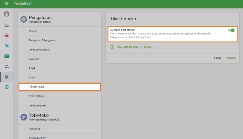 slider 'Gunakan Tiket Yang Sudah Ditentukan Sebelumnya'