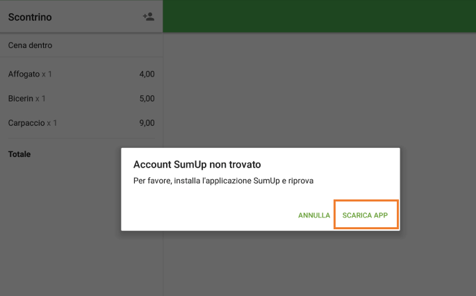pulsante 'Scarica app'