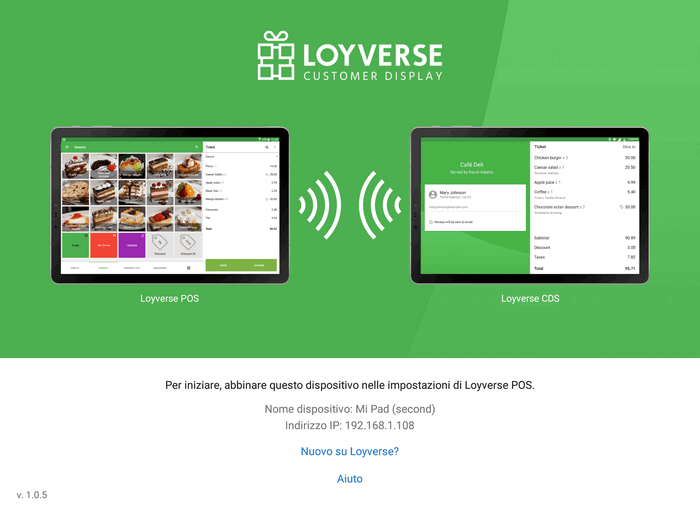 abbinare i CDS con Loyverse POS