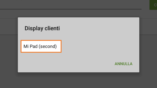 Seleziona il display del cliente appropriata