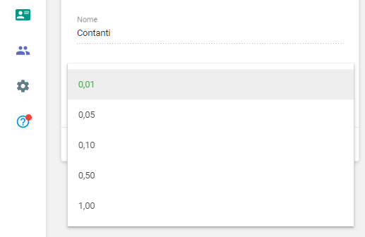intervallo di arrotondamento