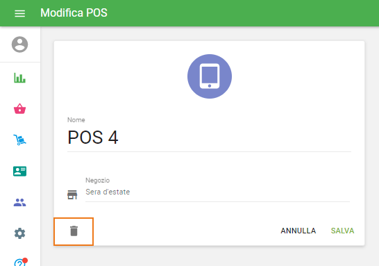 modifica e del cestino