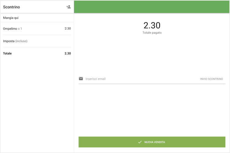 transazione è andata a buon fine