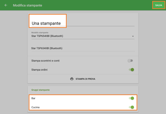 assegnare la stampante ad entrambi i gruppi di stampanti